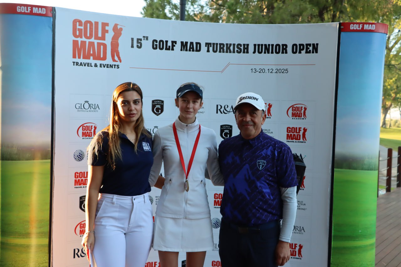 Серебро Василисы Мериновой на Golf Mad Turkish Junior Open.