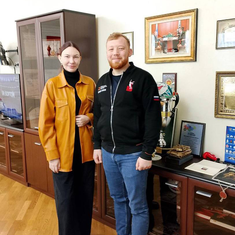 Рабочая встреча Марины Мининой с директором ЦСП Романом Гришиным